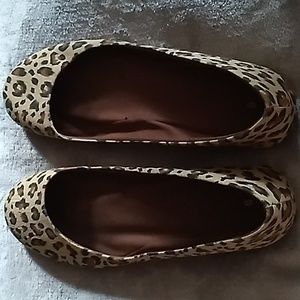 Leopard Print Ballet Style Fabric Shoe